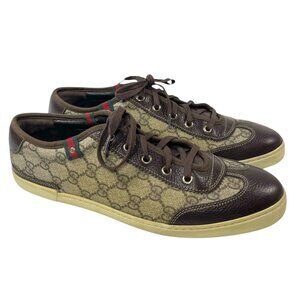GUCCI GG Monogram Tan Brown Sneaker